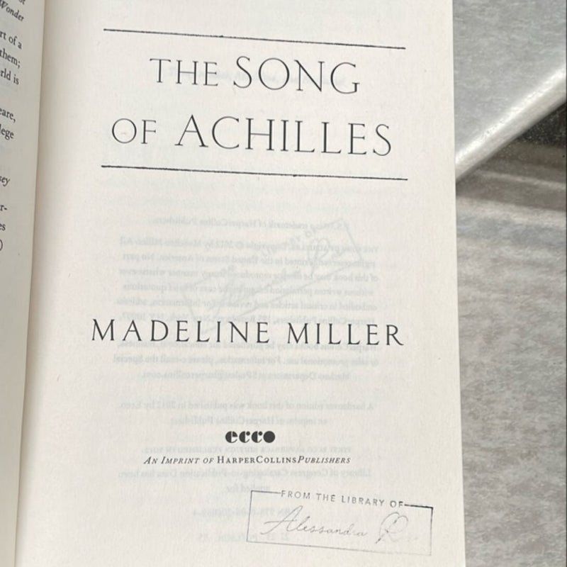 The Song of Achilles