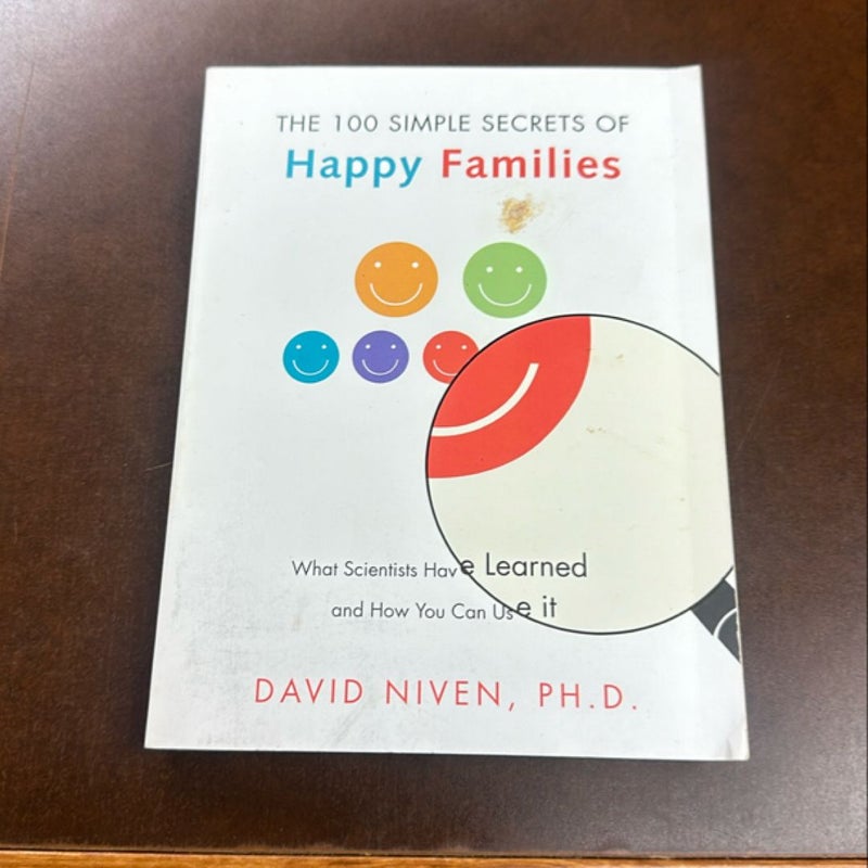 100 Simple Secrets of Happy Families