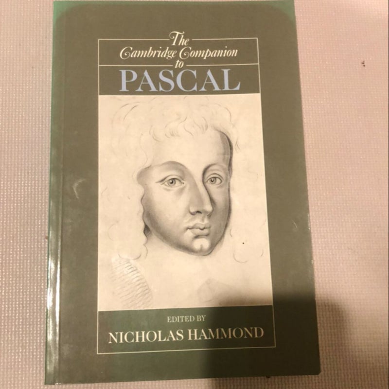 The Cambridge Companion to Pascal