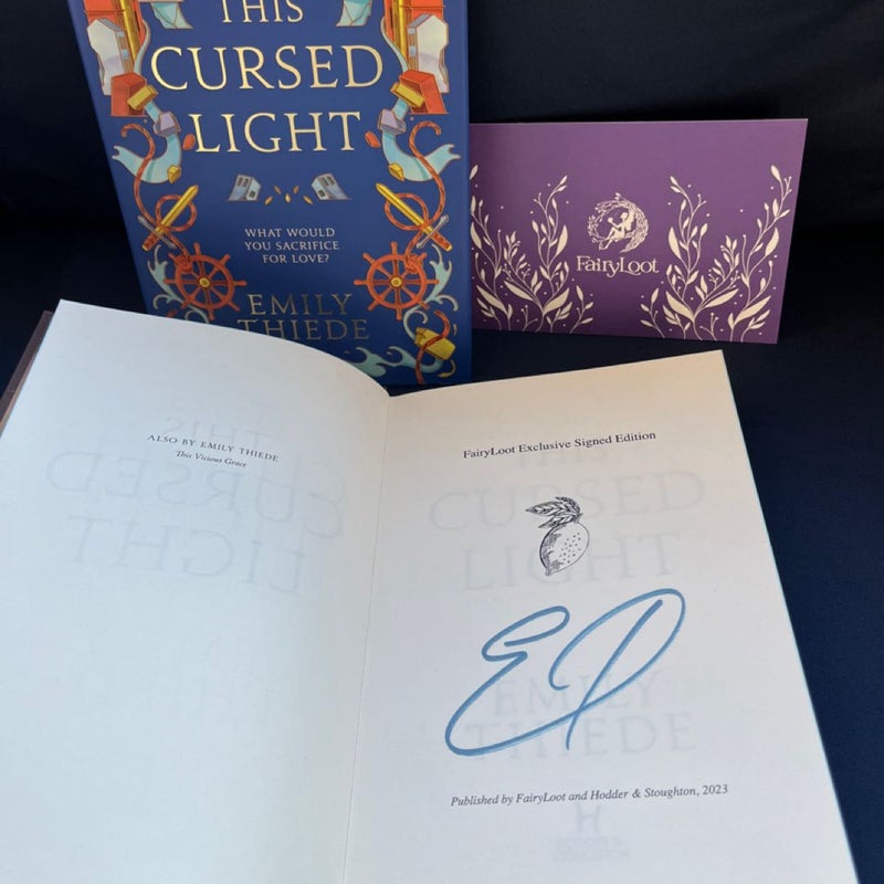 FAIRYLOOT This Vicious Grace & This Cursed Light SIGNED FREE SHIPPING