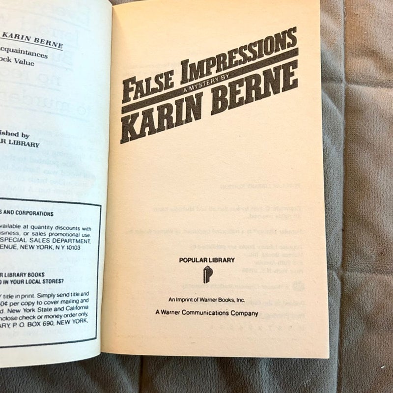 False Impressions 2278