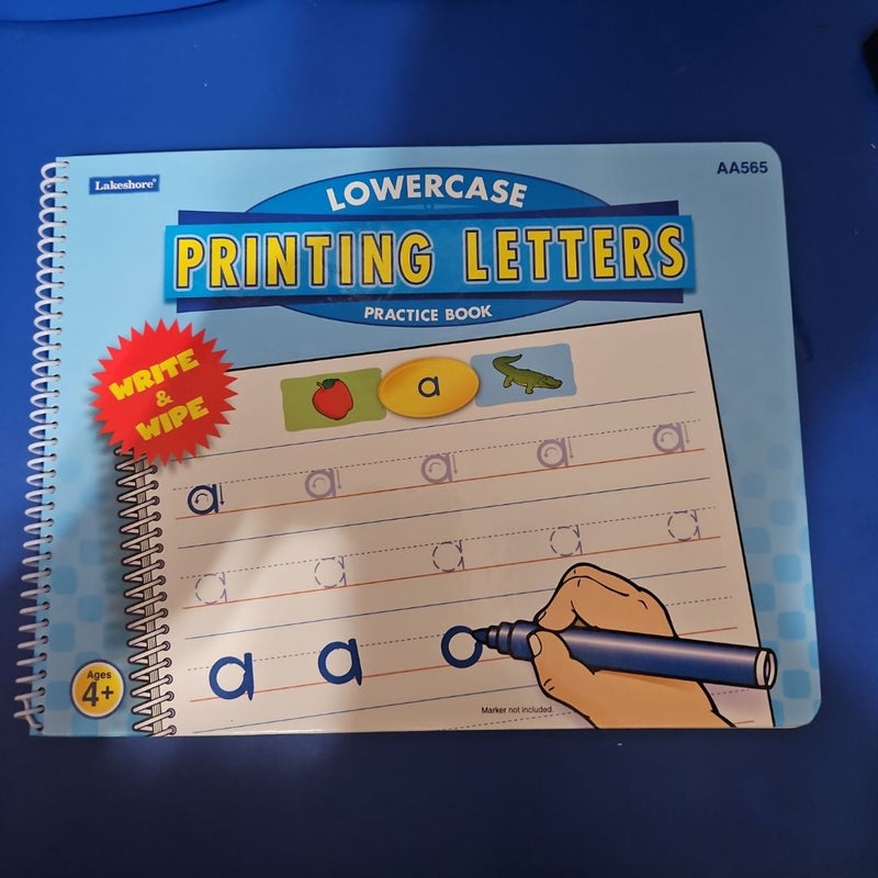 PRINTING LETTERS Lowercase Practice Book