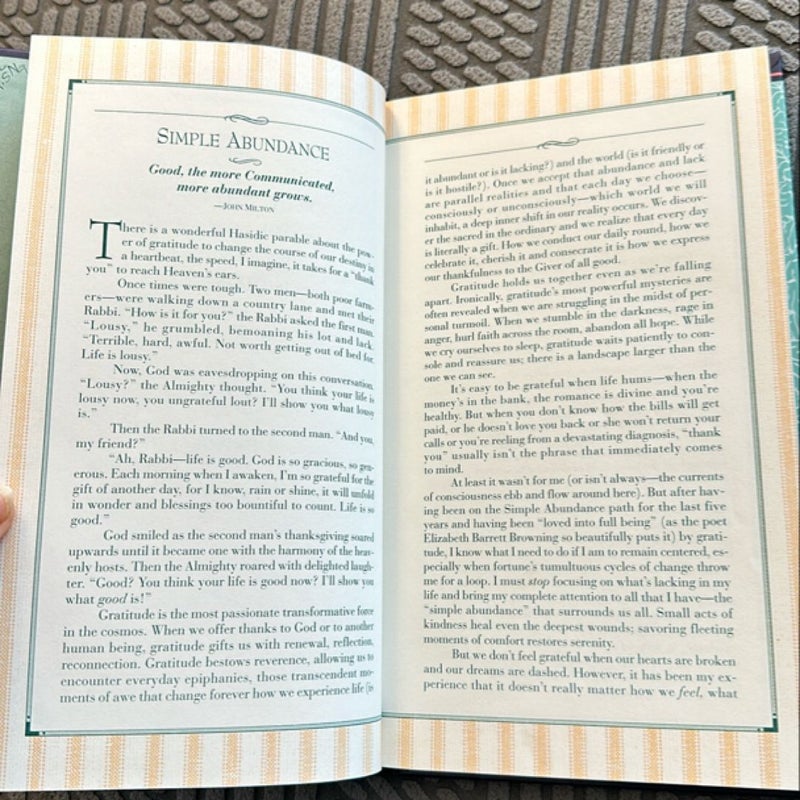 Simple Abundance Journal of Gratitude