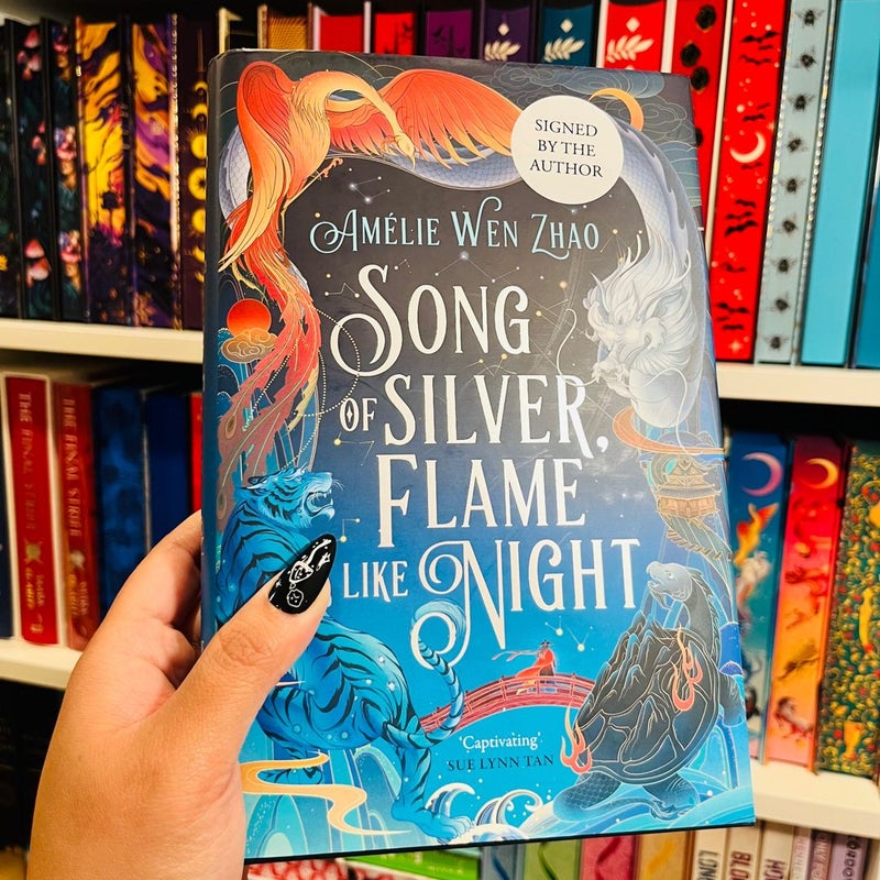 WATERSTONES SIGNED Song of Silver, Flame Like Night