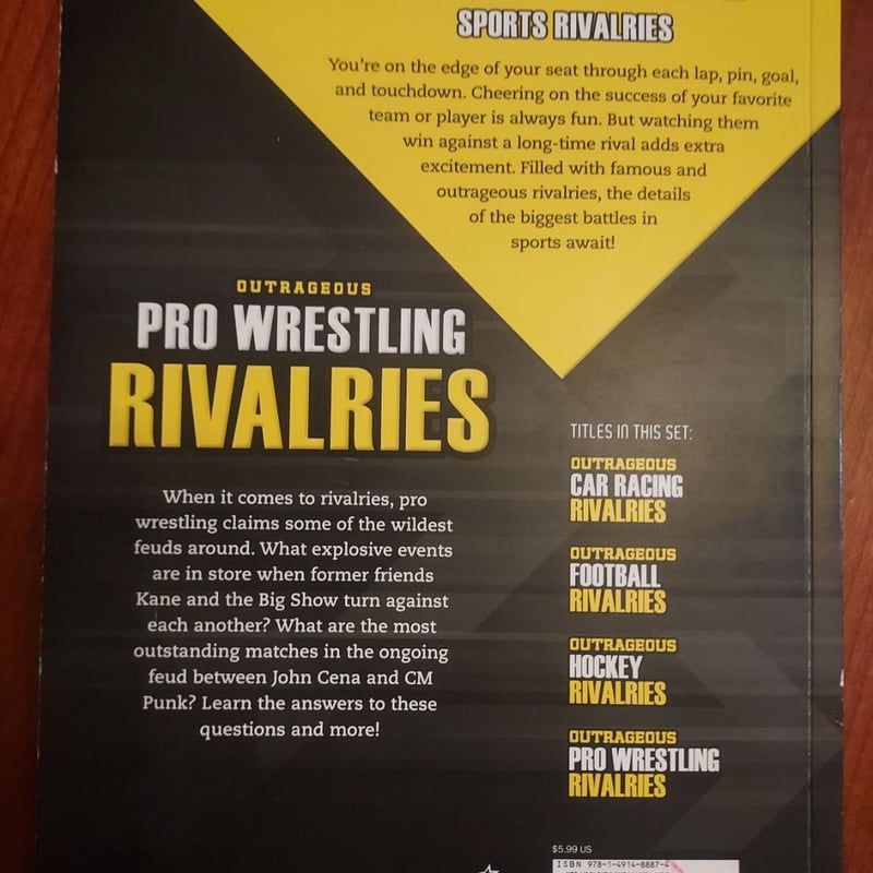 Outrageous Pro Wrestling Rivalries by Matt Chandler