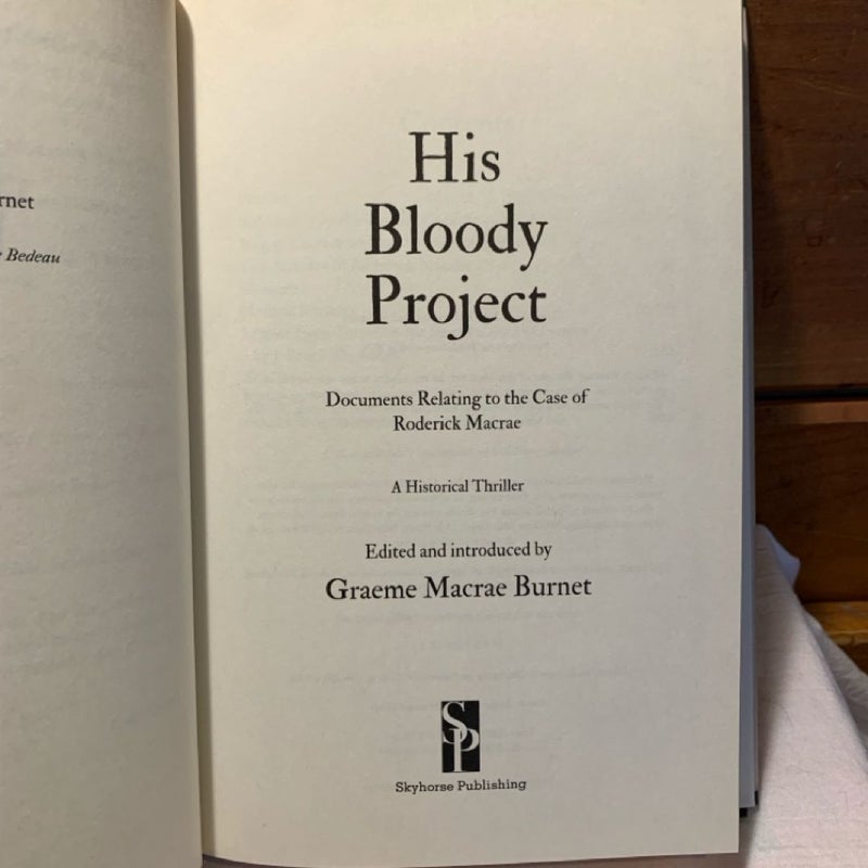 His Bloody Project (1st ed.)