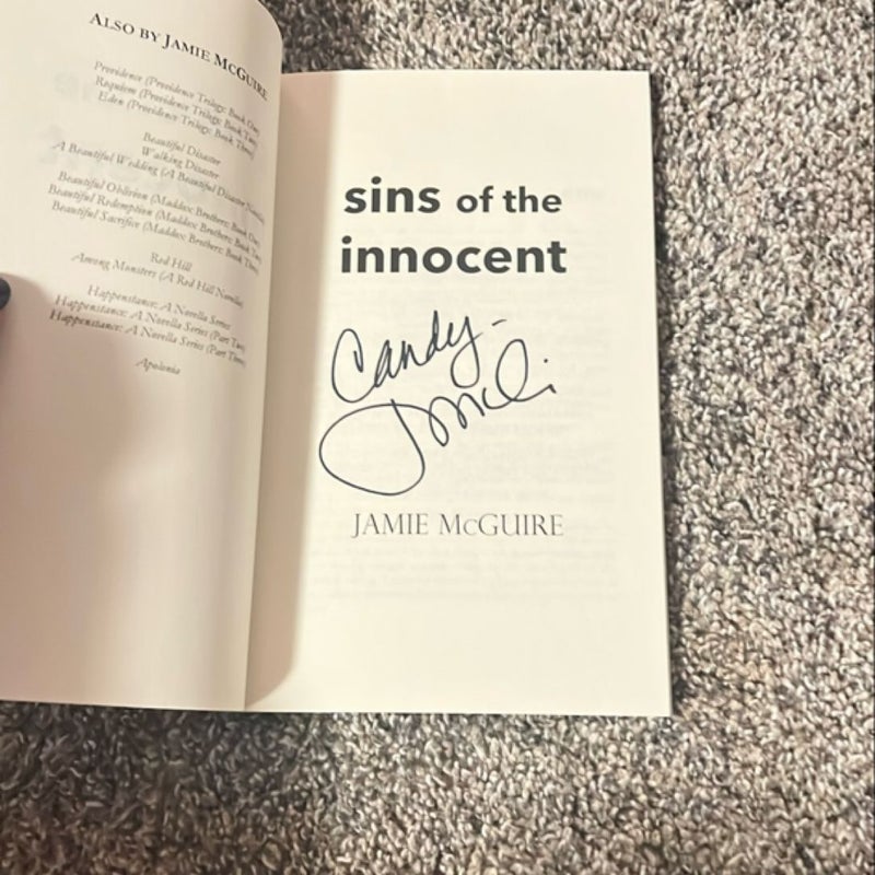 Sins of the Innocent: a Novella