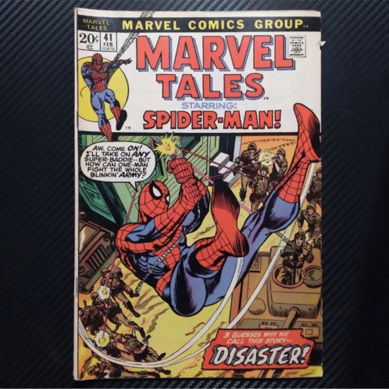 1973 Marvel Tales Starring Spider-Man Comic Book #41 "Disaster"