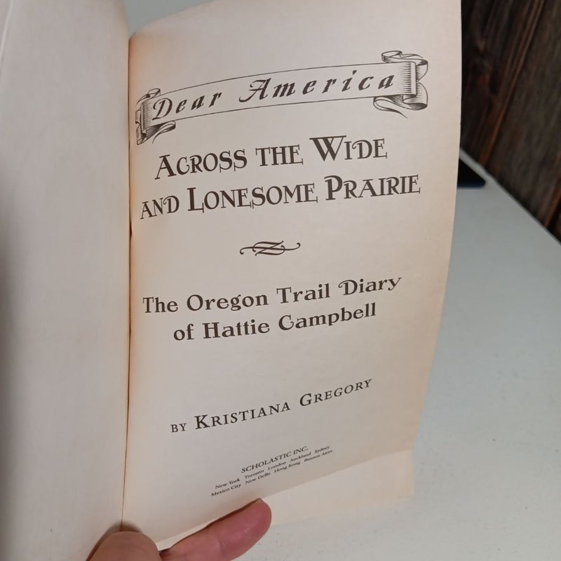 Dear America: Across the Wide and Lonesome Prairie 1847