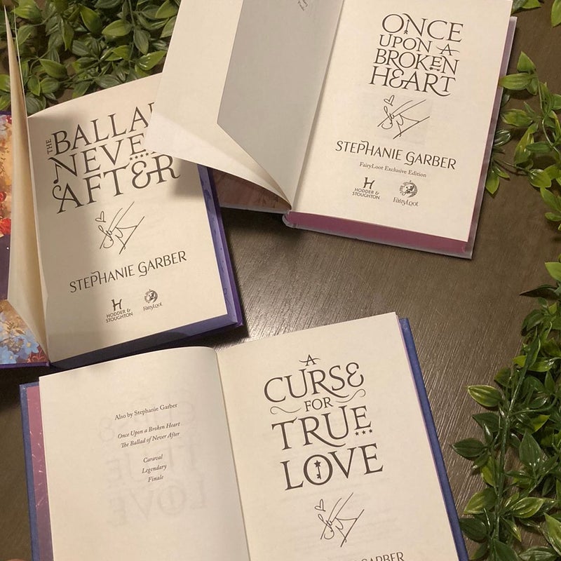 Once Upon a Broken Heart Trilogy FairyLoot Exclusive Signed by Author & Themed Items