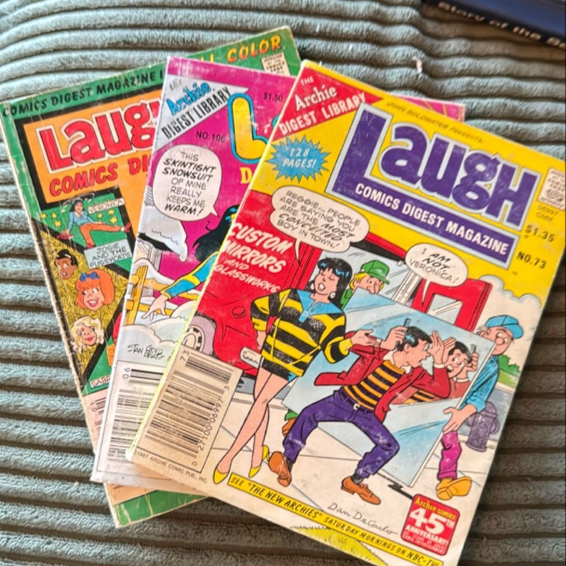 Set of three Laugh Comics Digest