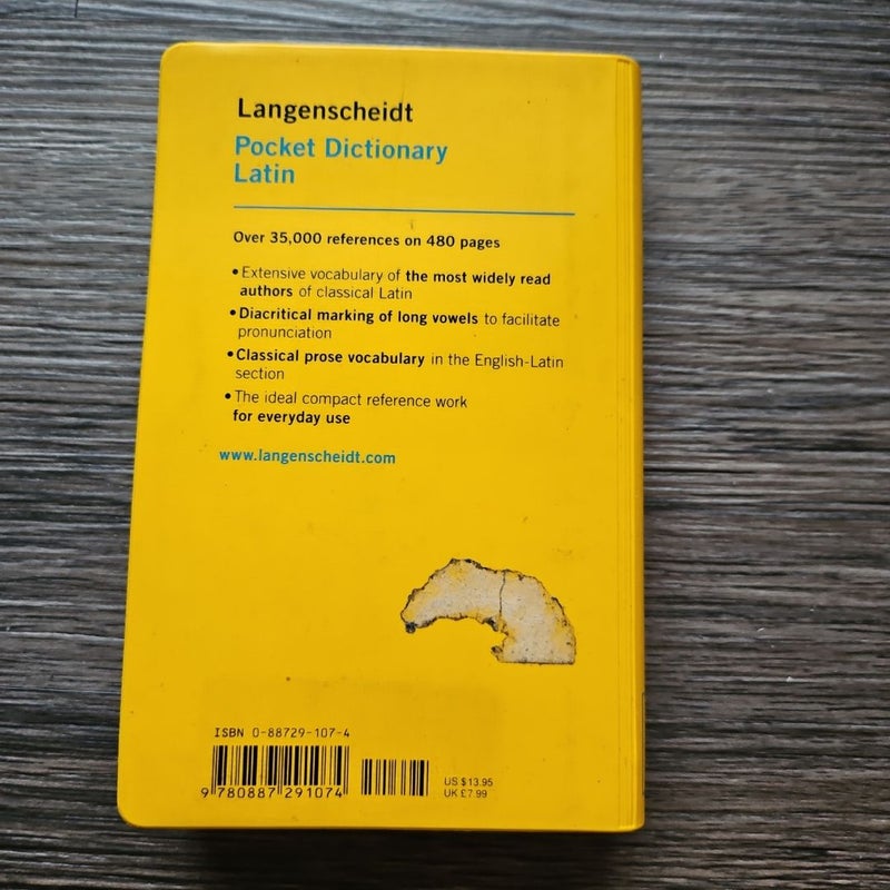 Langenscheidt Pocket Latin Dictionary