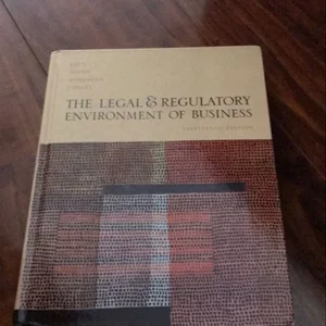 The Legal and Regulatory Environment of Business