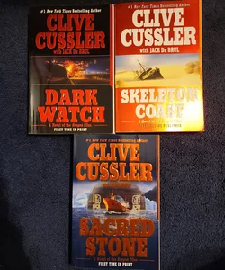 3 Clive Cussler Books