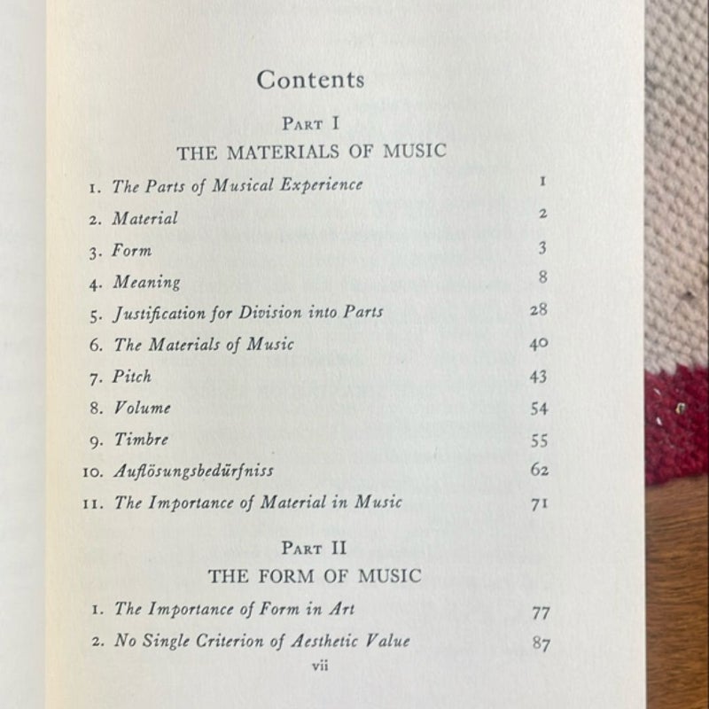 The Meaning of Music: A Study in Psychological Aesthetics (1931, first edition)