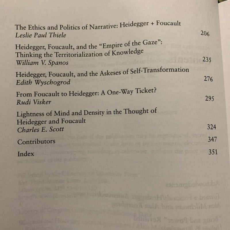 Foucault and Heidegger