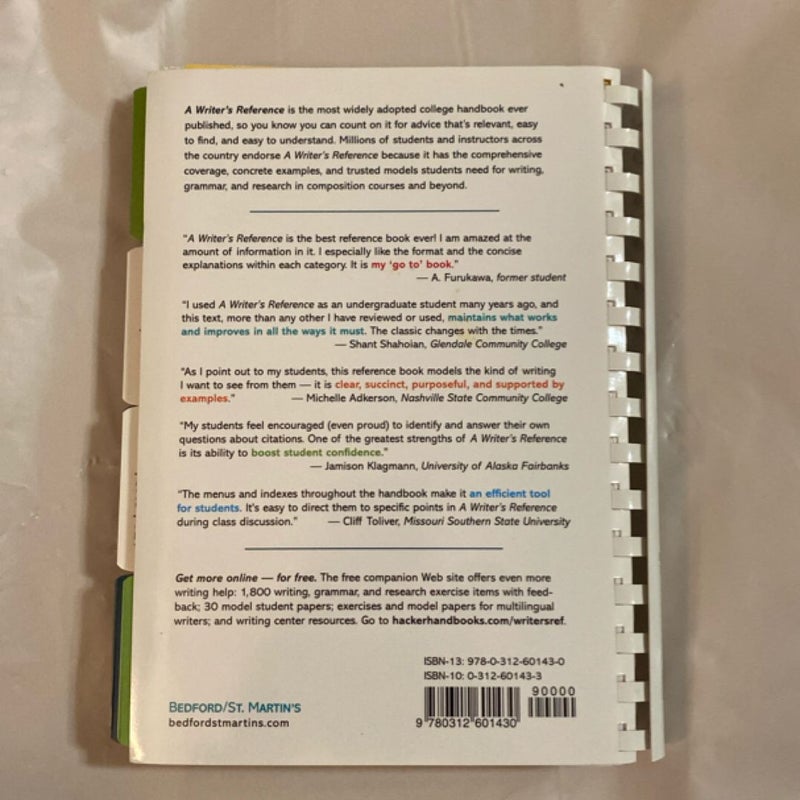 A Writer's Reference