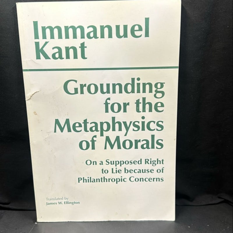 Grounding for the Metaphysics of Morals