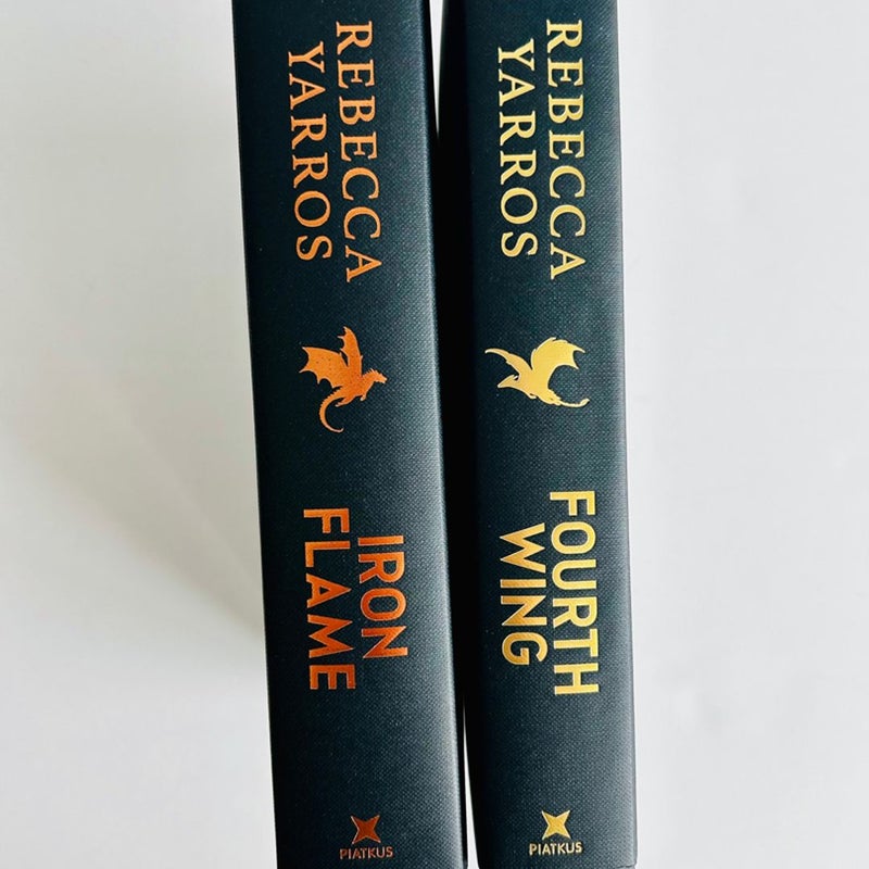 Waterstones Fourth Wing Iron Flame Set Sprayed Edges