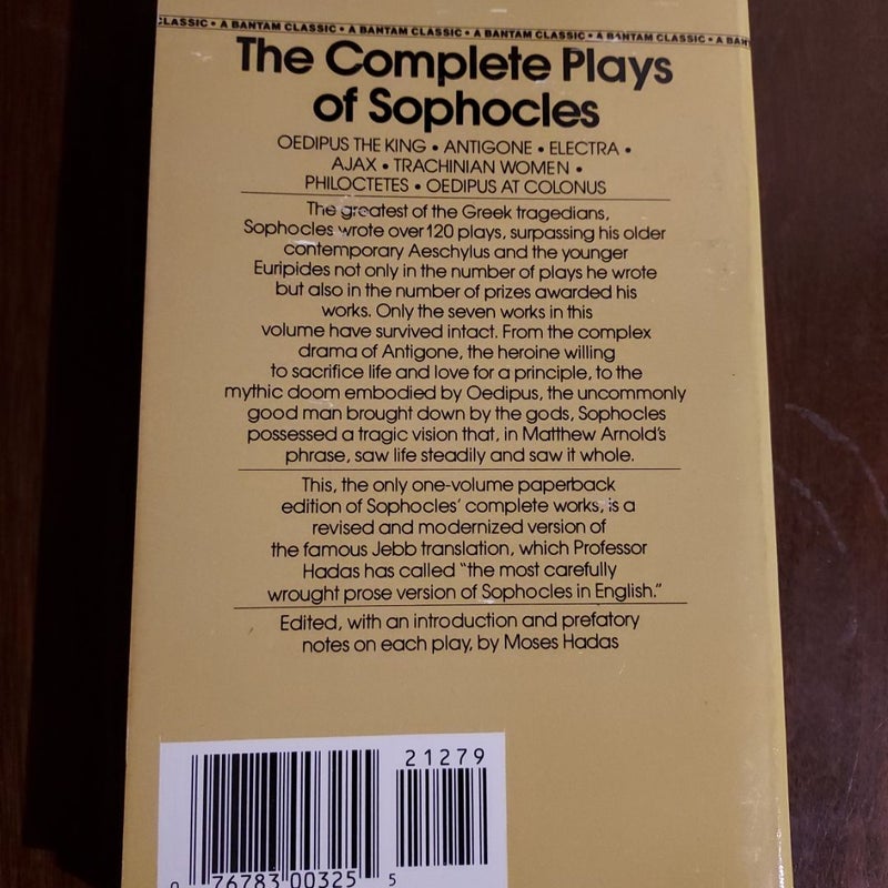 The Complete Plays of Sophocles