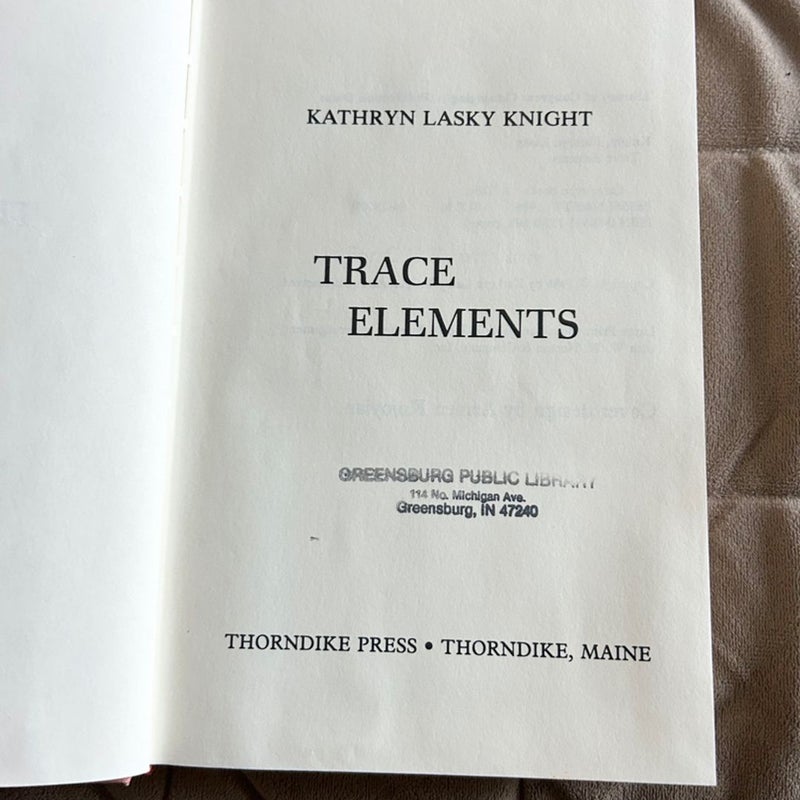 Trace Elements Ex Lib Large Print  3520