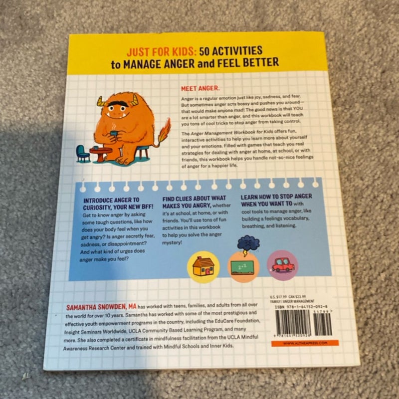 Anger Management Workbook for Kids