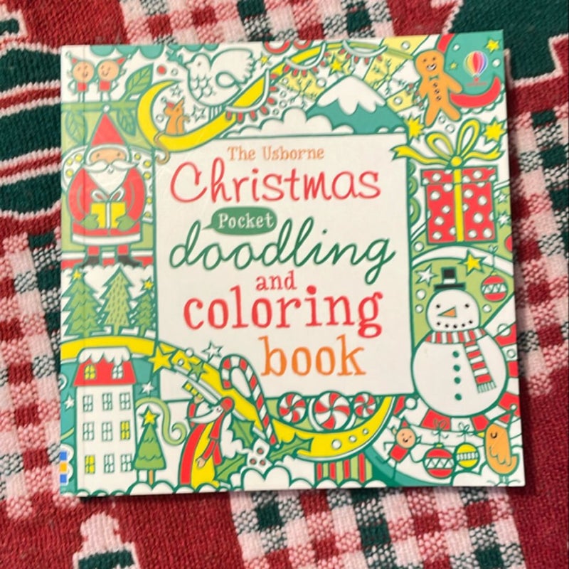 The Usborne Christmas Pocket doodling and coloring book