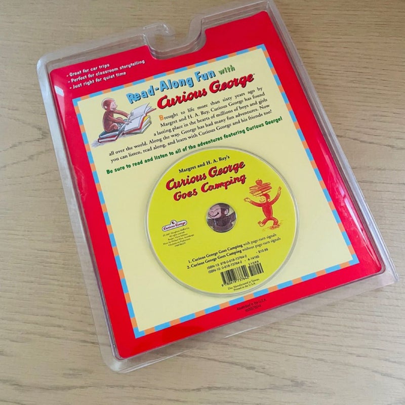 Curious George Goes Camping-Book & CD