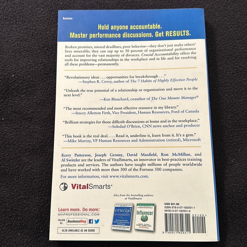 Crucial Accountability: Tools for Resolving Violated Expectations, Broken Commitments, and Bad Behavior, Second Edition ( Paperback)