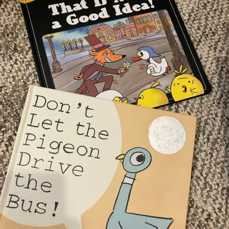 Mo Willems Bundle of 2! #1: Don’t Let the Pigeon Drive the Bus! AND #2: That is NOT a Good Idea!