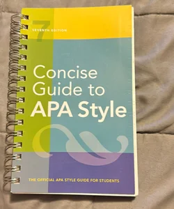 Concise guide to APA style (seventh edition)