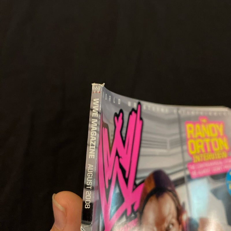 WWE MAGAZINE AUGUST 2008 JEFF HARDY WORLD WRESTLING ENTERTAINMENT