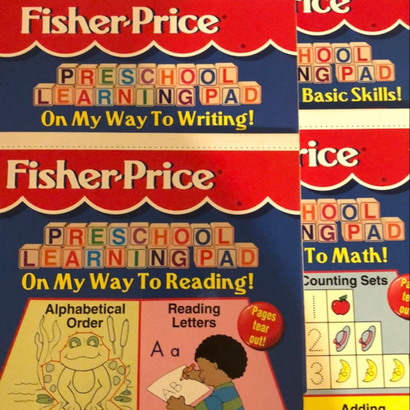 4 Preschool Workbooks