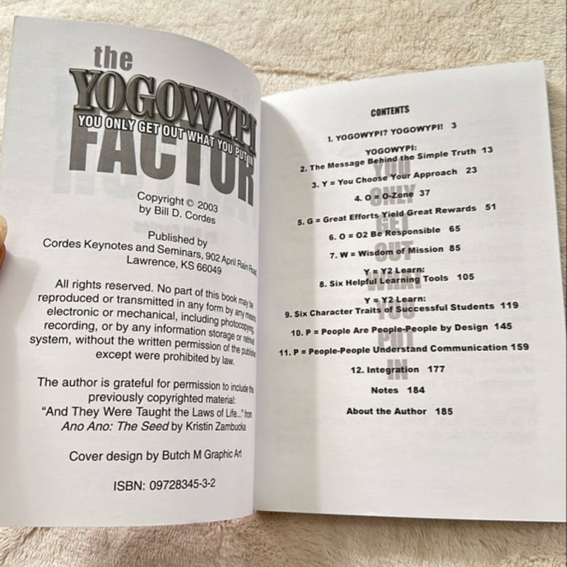 The YOGOWYPI FACTOR