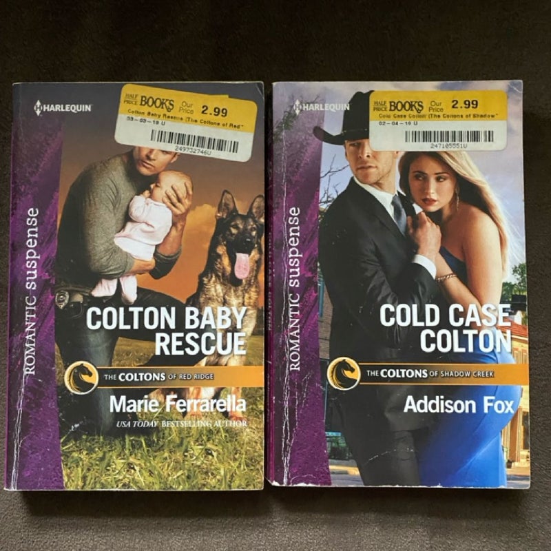 2 Harlequin Romantic Suspense The Coltons Paperback Books