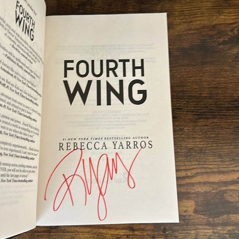 *SIGNED* Fourth Wing
