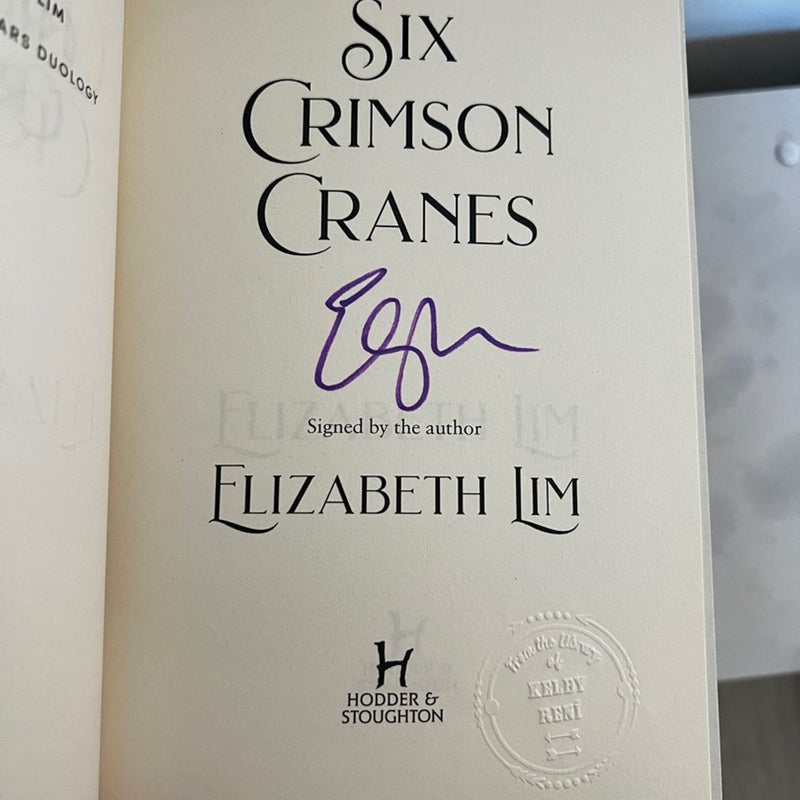 Six Crimson Cranes (Fairyloot Signed Exclusive)