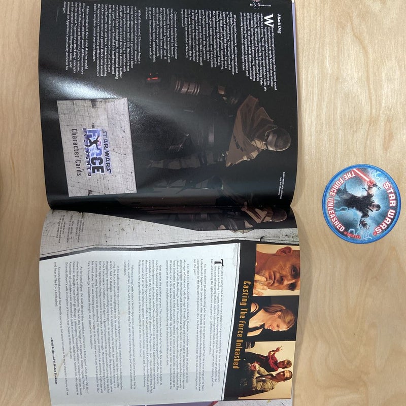 Star Wars The Force Unleashed ONE of a kind Bundle-RPG Guide, The Art & Making, Original 10 Collectors Cards, RARE SCARCE Promotional Patch *Read Description*