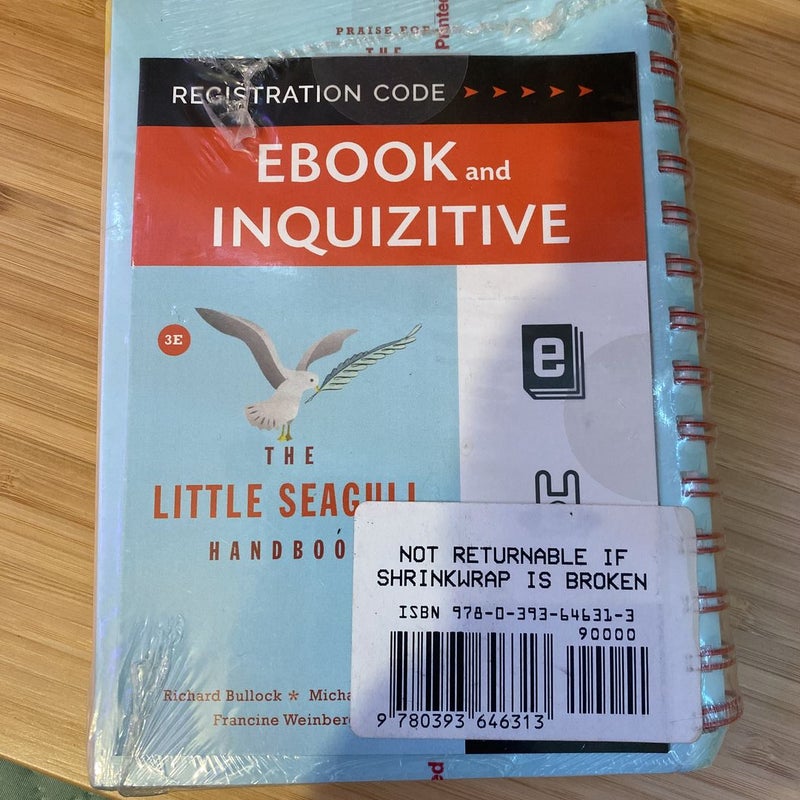 The Little Seagull Handbook 3e + the Little Seagull Handbook 3e Ebook + IQ EBF