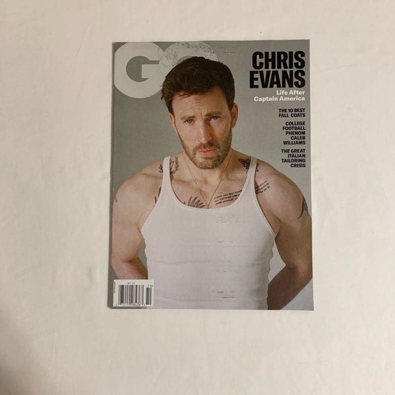 GQ Chris Evans “Life After Capt. America”Issue October 2023 Magazine Plus Gio Armani Insert 