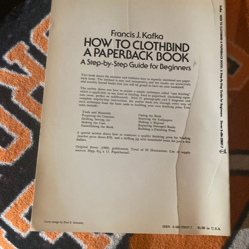 How to Clothbind a Paperback Book