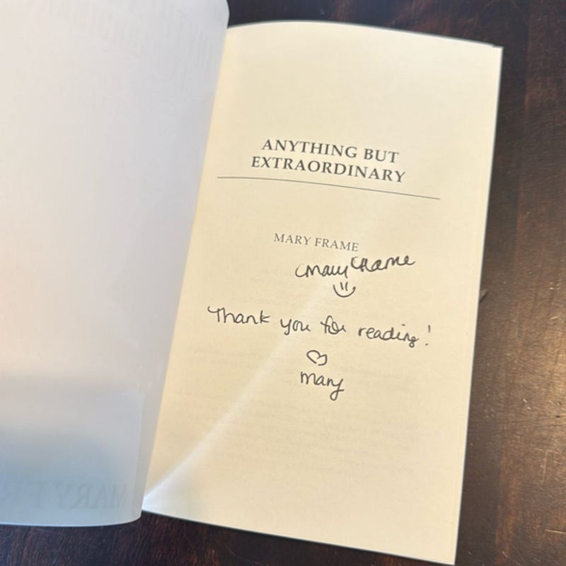 Anything but Extraordinary