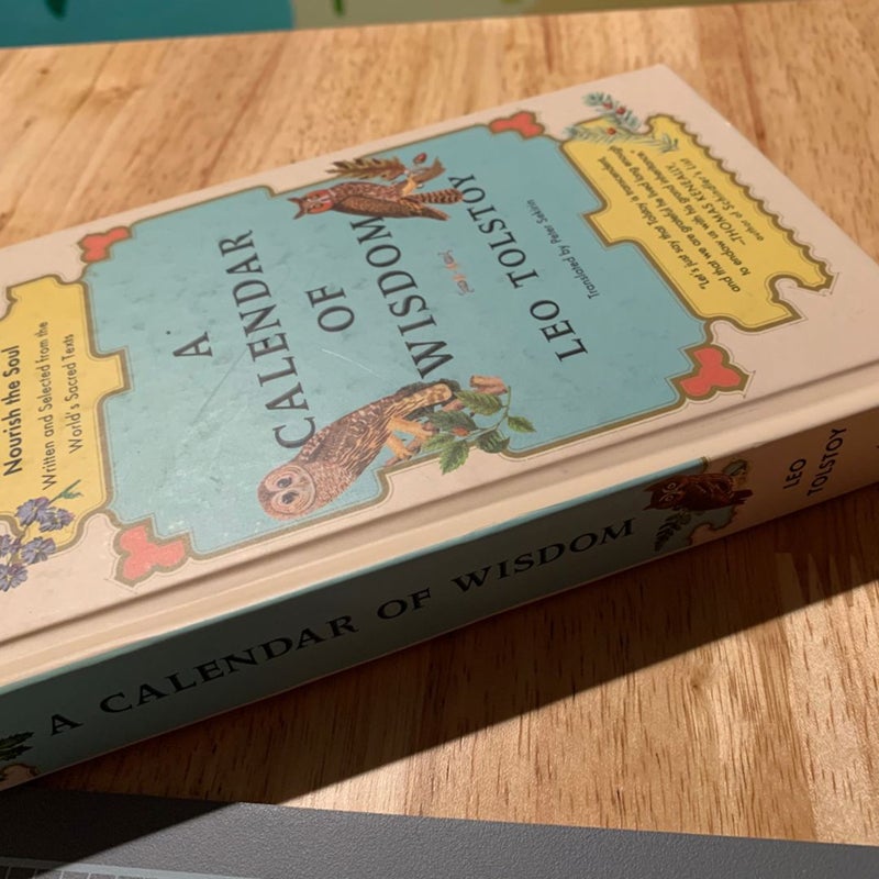 A Calendar of Wisdom by Leo Tolstoy, Hardcover Pangobooks