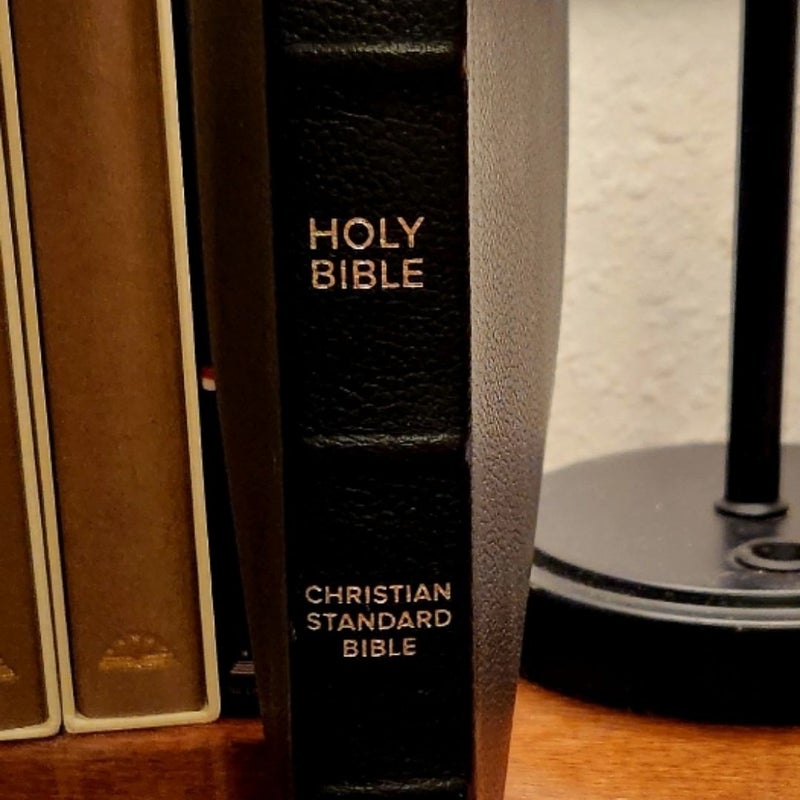 CSB Ultrathin Bible, Black Genuine Leather