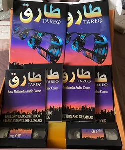 Tareq: Basic Arabic Multimedia Course, manufactured by DIDACO. Barcelona: 4 books, 2videos, 4 CDs. 