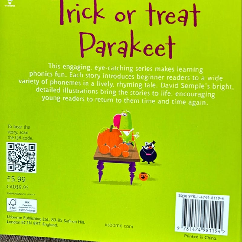 Trick or Treat, Parakeet?