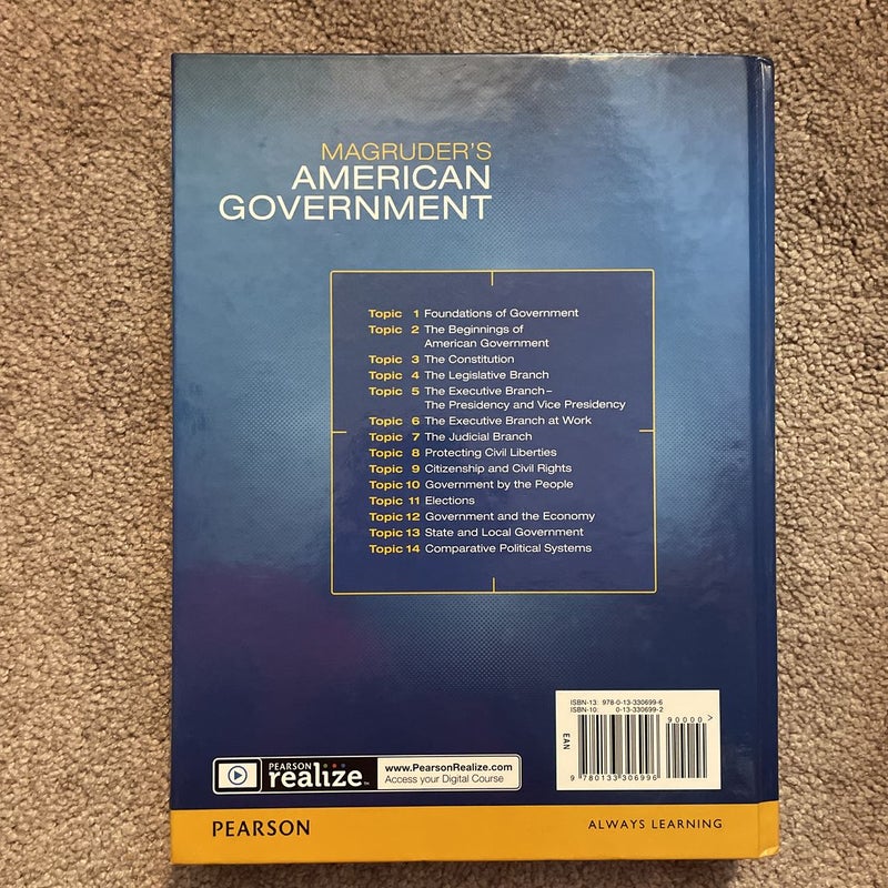 Magruders American Government 2016 Student Edition Grade 12