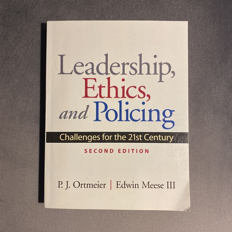 Leadership, Ethics and Policing