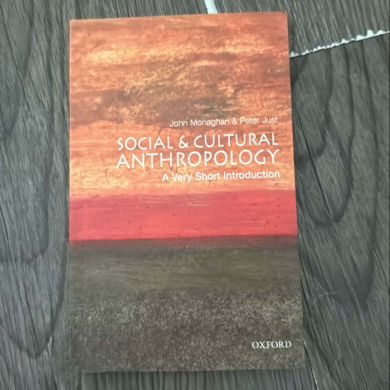 Social and Cultural Anthropology: a Very Short Introduction