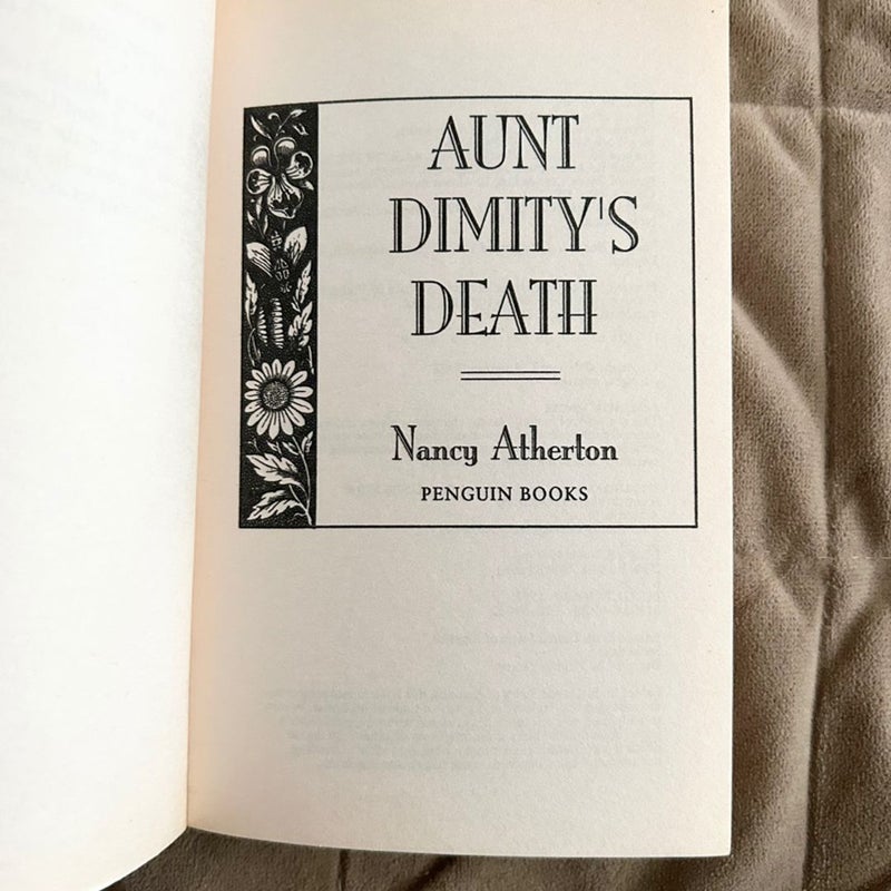 Aunt Dimity's Death